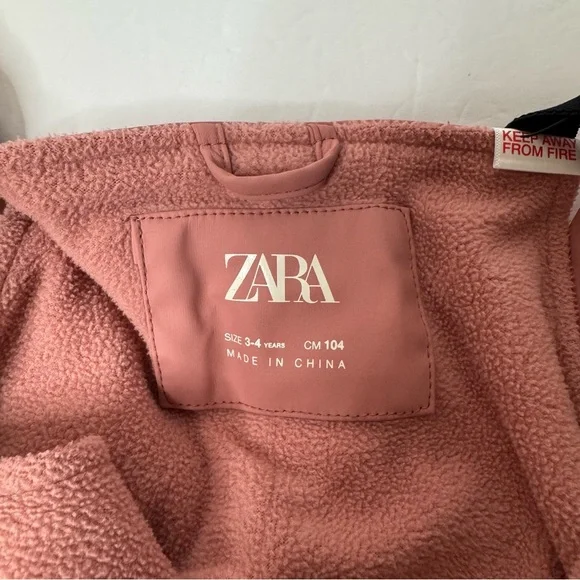 Zara Fleece Lined Water Resistant Overalls 3/4 years - Picture 6 of 7